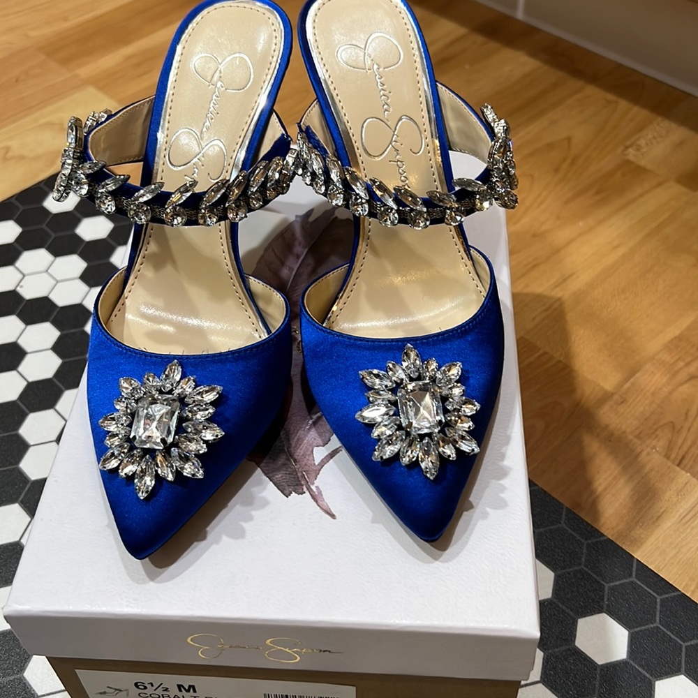 Blue heels